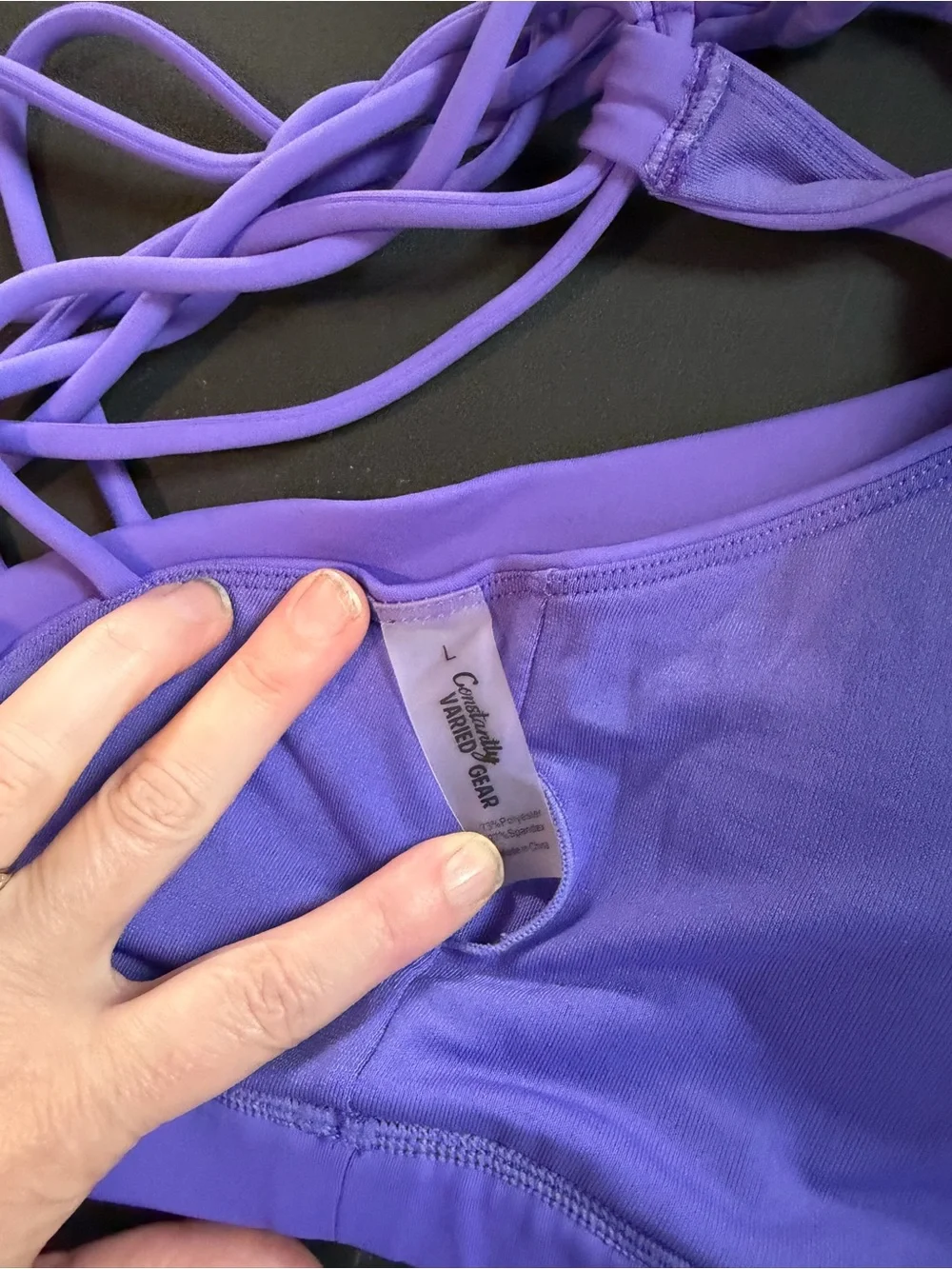 CVG BUTTERFLY Back Sports Bra Purple NWOT
